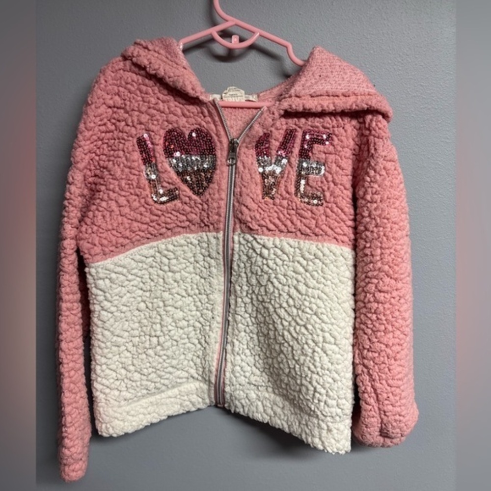 One Step Ahead Pink and White Kids Jacket
